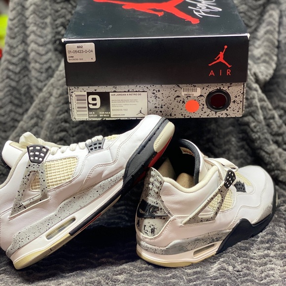 Nike Air Jordan Retro 4 OG White Cement 2016 sz 11